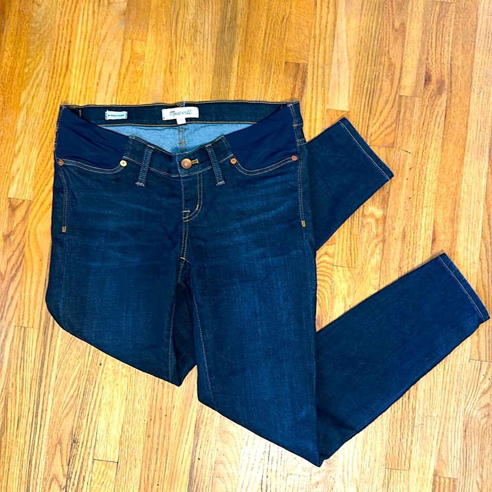 Madewell | Maternity Side-Panel Skinny Jeans | Larkspur Wash | Size 28